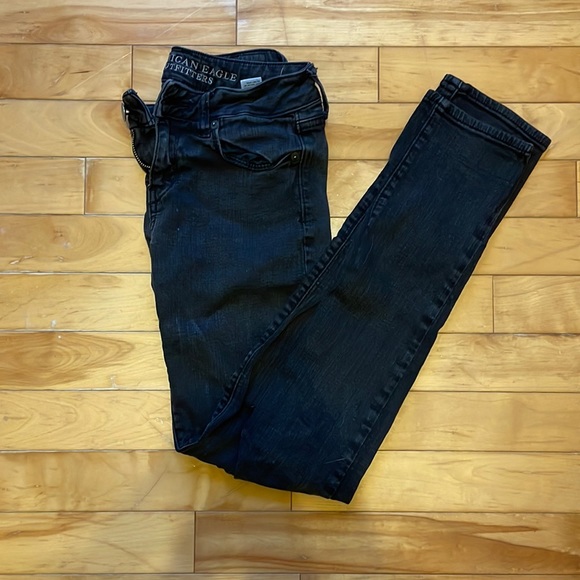 American eagle black size 2 jeans - Picture 1 of 4